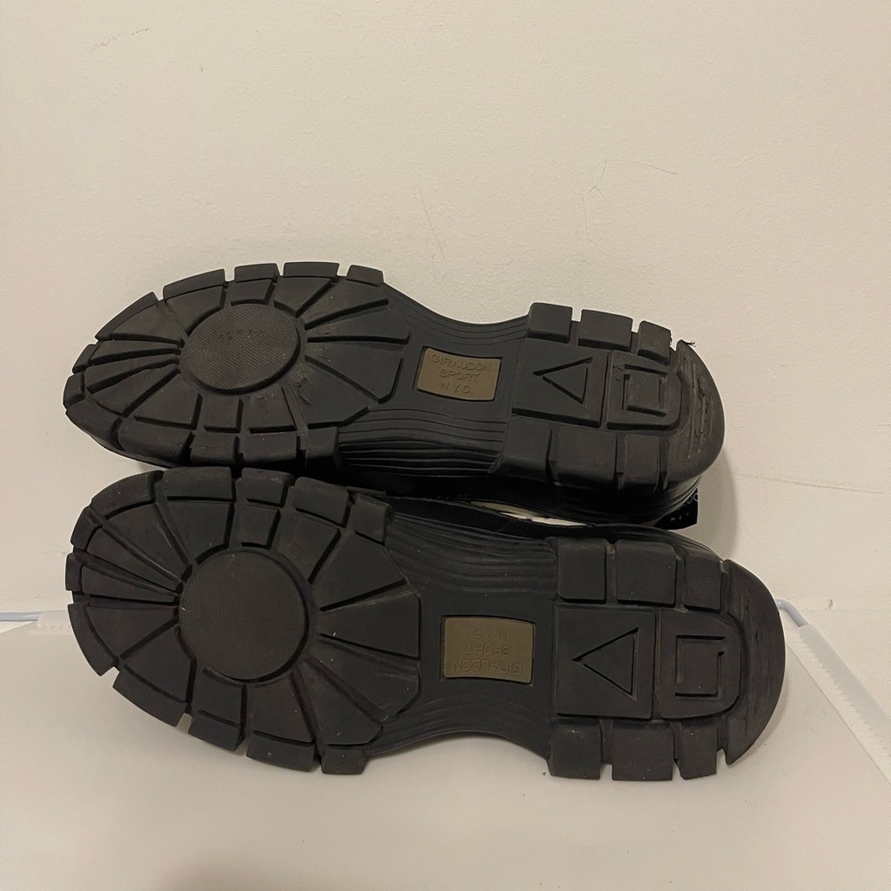 2/$50. GIRAUDON SPORT Brown and Cream Lug Sole Mary Jane Shoes, Size 41, EUC - Picture 6 of 7